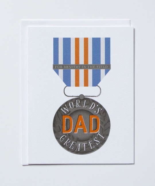 Banquet Atelier and Workshop - BAW World's Greatest Dad Medal Card