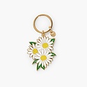 Rifle Paper Co - RP Daisies Enamel Keychain