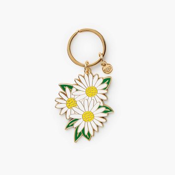 Rifle Paper Co - RP Daisies Enamel Keychain