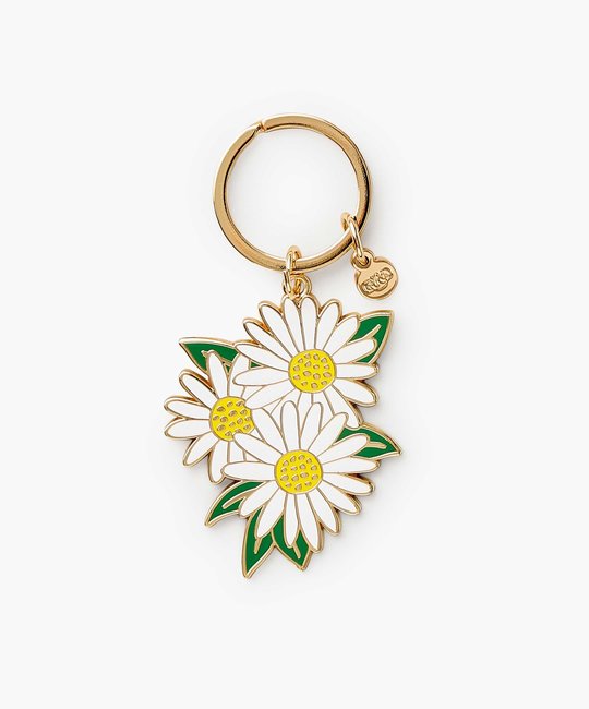 Rifle Paper Co - RP Daisies Enamel Keychain