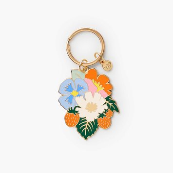 Rifle Paper Co - RP Strawberry Fields Enamel Keychain