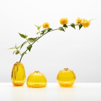 Little Tomato Glass - LTG Tall Buddies Vase, Gold