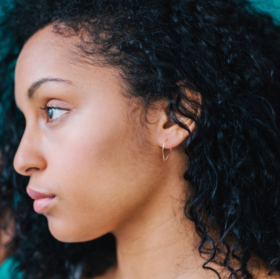 Favor Jewelry - FJ Favor Sterling Silver Mini Slip Hoop Earrings