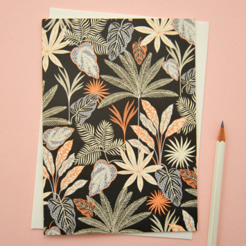 Elvira Van Vredenburgh Designs - EVV Black Tropical Botanic Card