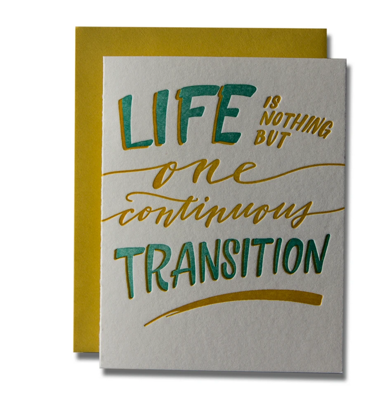 Ladyfingers Letterpress - LF Life Transition Card