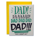 Ladyfingers Letterpress - LF Dad Yelling Happy Father's Day Card