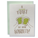 Ladyfingers Letterpress - LF Sobriety Congratulations Card