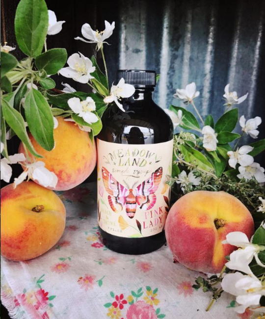 Meadowland - MEA Pink Lady Simple Syrup (Peach & Thyme)
