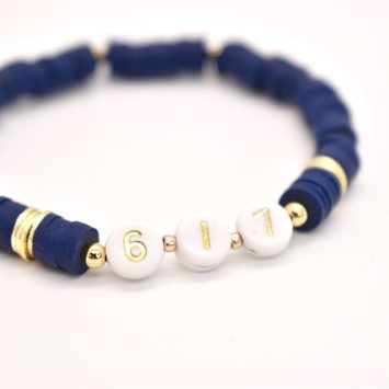 Hip Hope Hoorah - HHH 617 Boston bracelet in navy