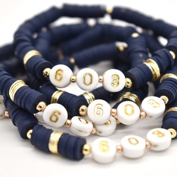 Hip Hope Hoorah - HHH 603 New Hampshire Bracelet in Navy