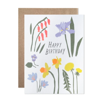 Hartland Brooklyn - HAR Happy Birthday Spring Flowers Card