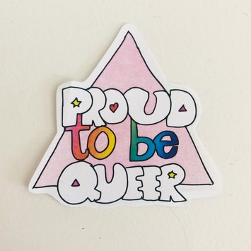 Ash + Chess - AAC Proud to be Queer Sticker