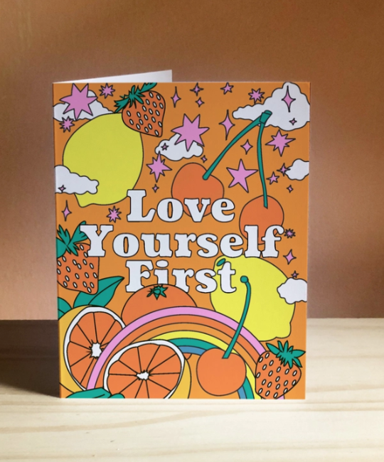 Ash + Chess - AAC Love Yourself First Card