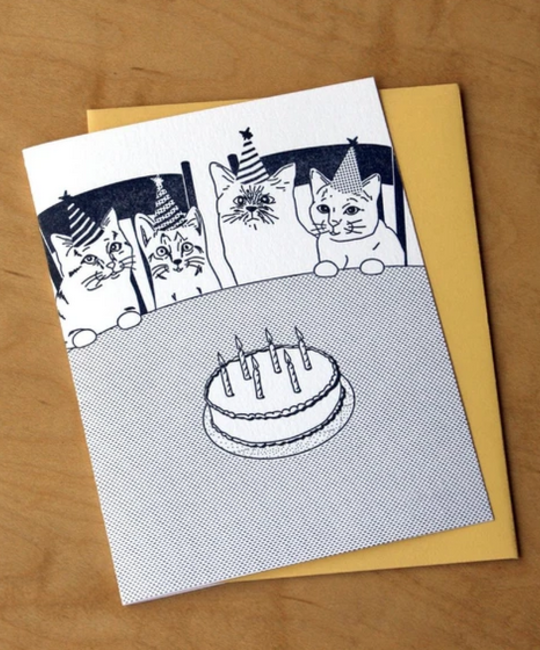 McBittersons - MCB Cat Party Birthday Card