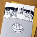 McBittersons - MCB Cat Party Birthday Card