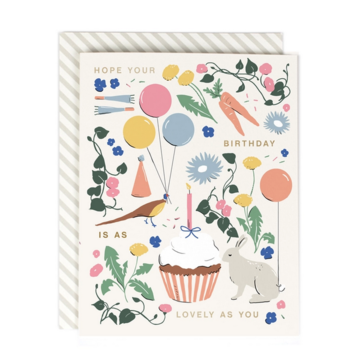 Amy Heitman Illustration - AHI Lovely as You Birthday Card