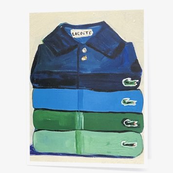 Carpe Diem - CD Lacoste Folded Stack of Shirts Card