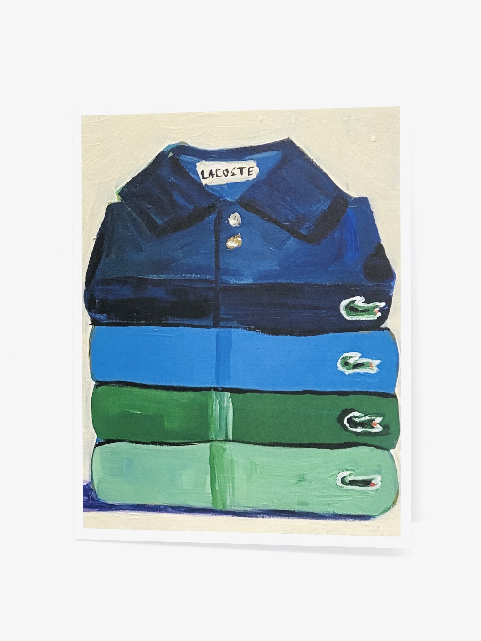 Carpe Diem - CD Lacoste Folded Stack of Shirts Card