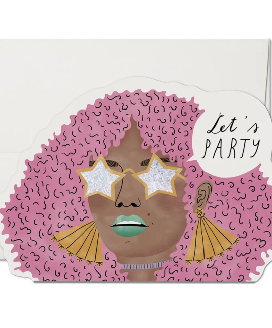 Red Cap Cards - RCC Disco Glam Party Card