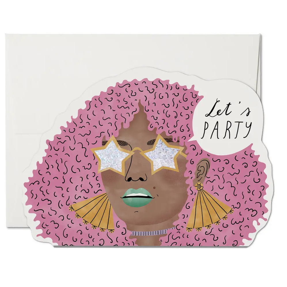Red Cap Cards - RCC Disco Glam Party Card