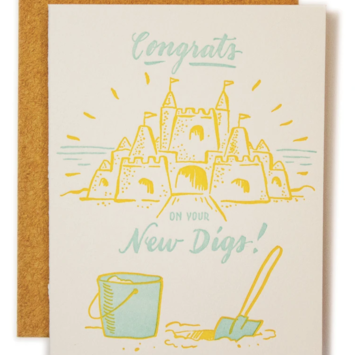 Ladyfingers Letterpress - LF Congrats on Your New Digs New Home Card