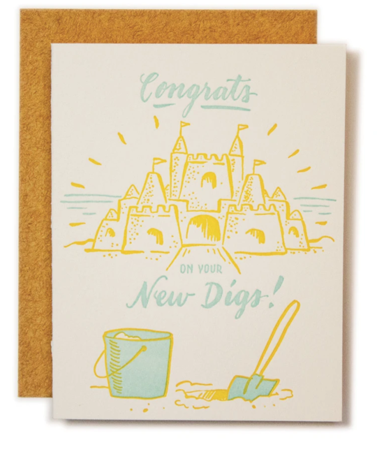 Ladyfingers Letterpress - LF Congrats on Your New Digs New Home Card