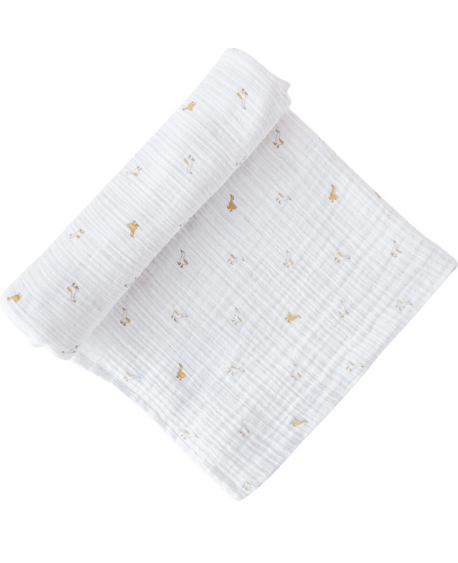 Pehr - PE Hatchling Yellow Duck Organic Swaddle