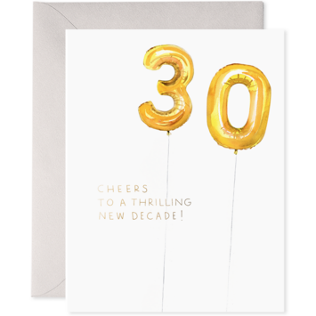 E. Frances Paper Studio - EF Helium 30 Balloon Birthday Card