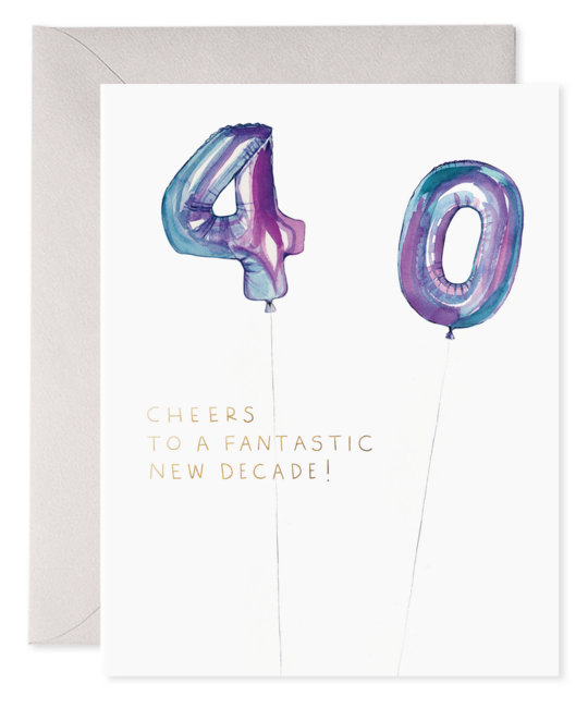 E. Frances Paper Studio - EF Helium 40 Balloon Birthday Card