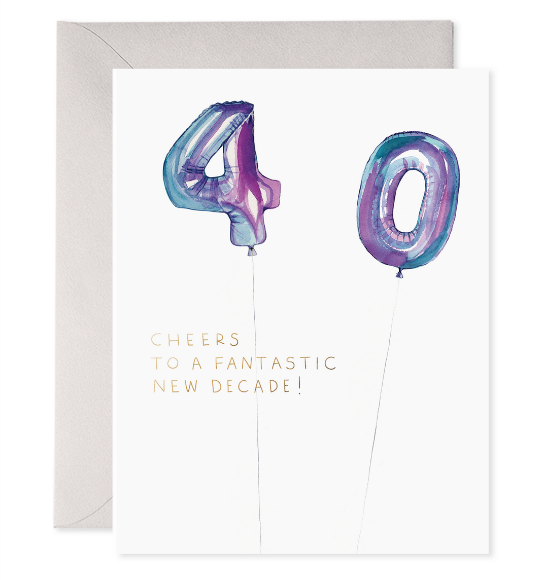 E. Frances Paper Studio - EF Helium 40 Balloon Birthday Card
