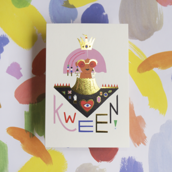 Angelope Design - AD Kween Gold Foiled Card