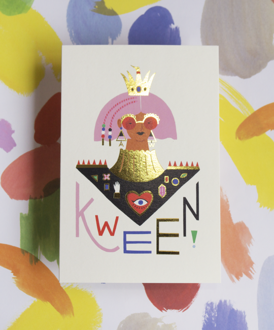 Angelope Design - AD Kween Gold Foiled Card