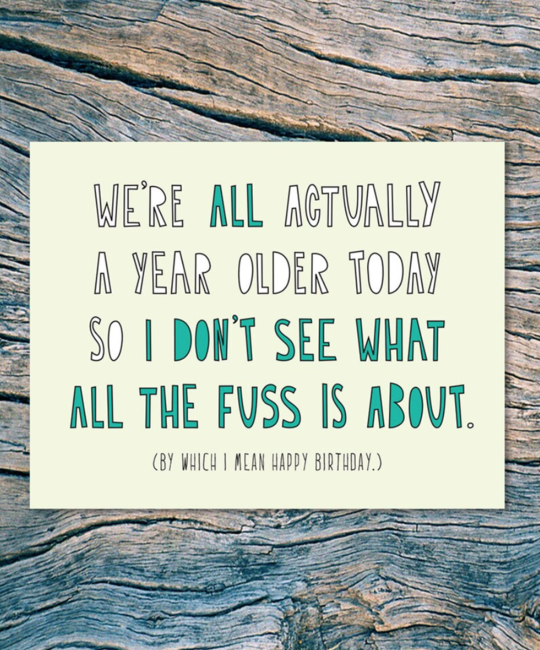 Near Modern Disaster - NMD We're All Older Birthday Card