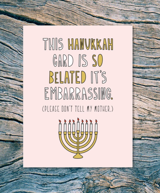 Near Modern Disaster - NMD Hanukkah Mother Card