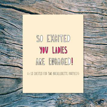 Near Modern Disaster - NMD Engaged Ladies Card