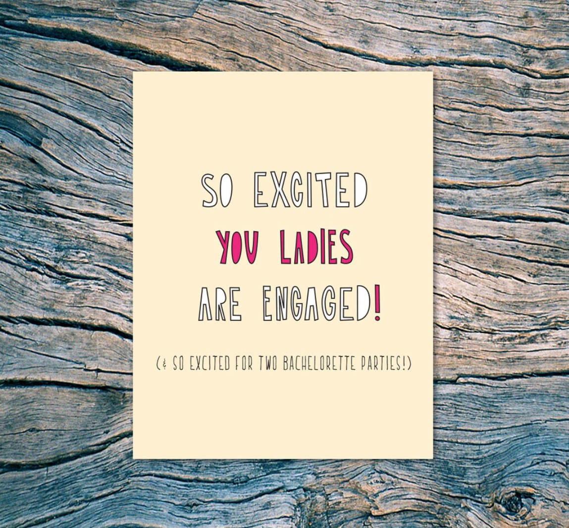 Near Modern Disaster - NMD Engaged Ladies Card