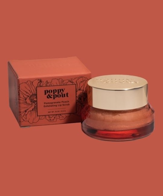 Poppy & Pout - PAP 100% Natural Pomegranate Peach Lip Scrub