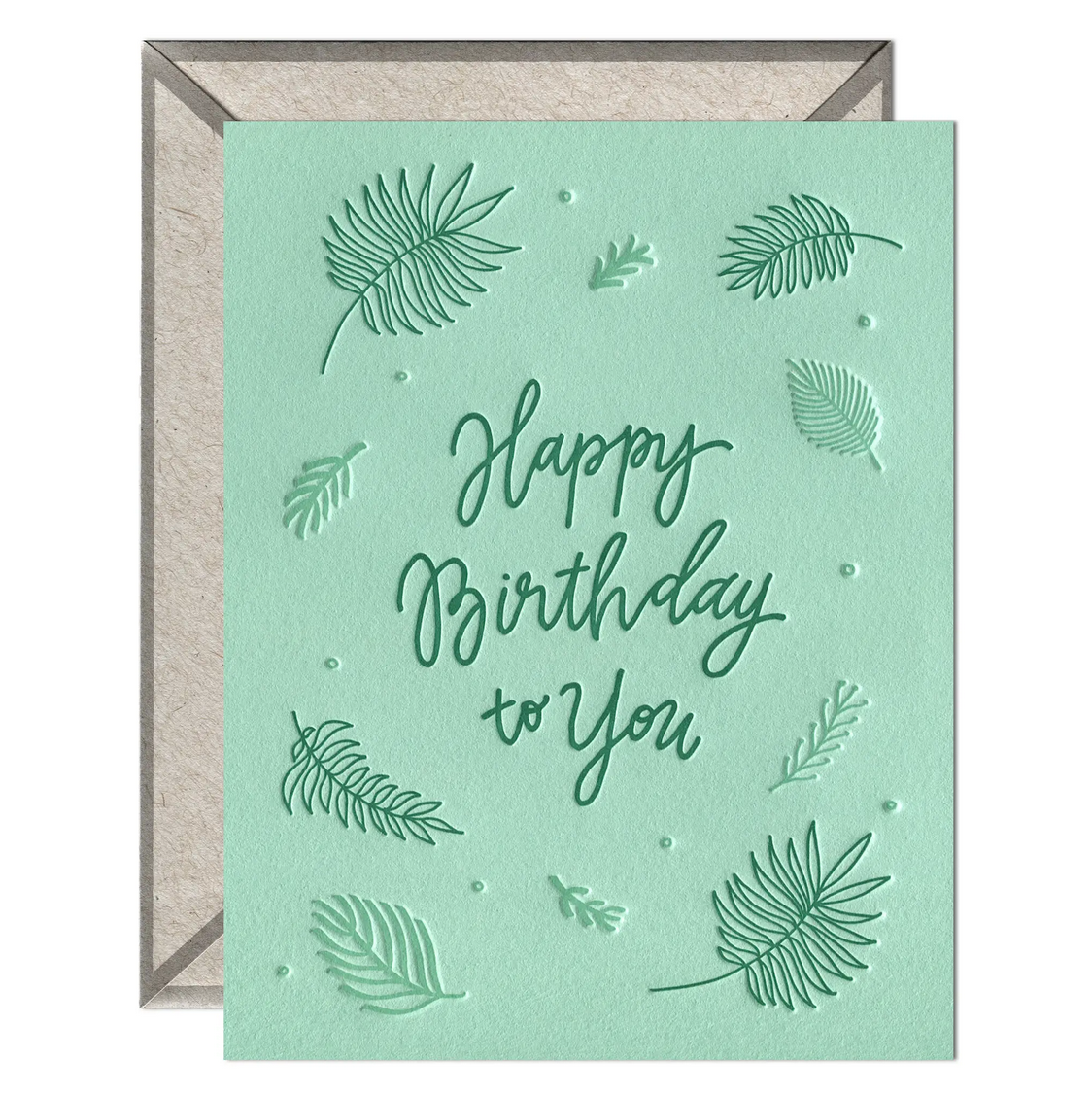 Ink Meets Paper - IMP Happy Birthday Ferns Card