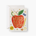 Rifle Paper Co - RP Rifle Paper Co World's Best Teacher Card