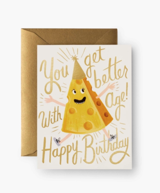 Rifle Paper Co - RP Rifle Paper Co Better With Age Birthday Card