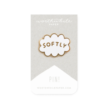 Worthwhile Paper - WOP Softly Enamel Pin