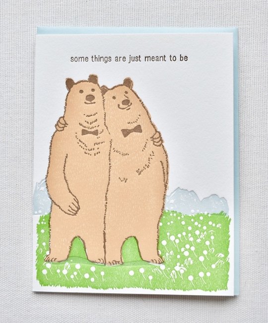 Ilee Papergoods - IP Bears Meant to Be Card