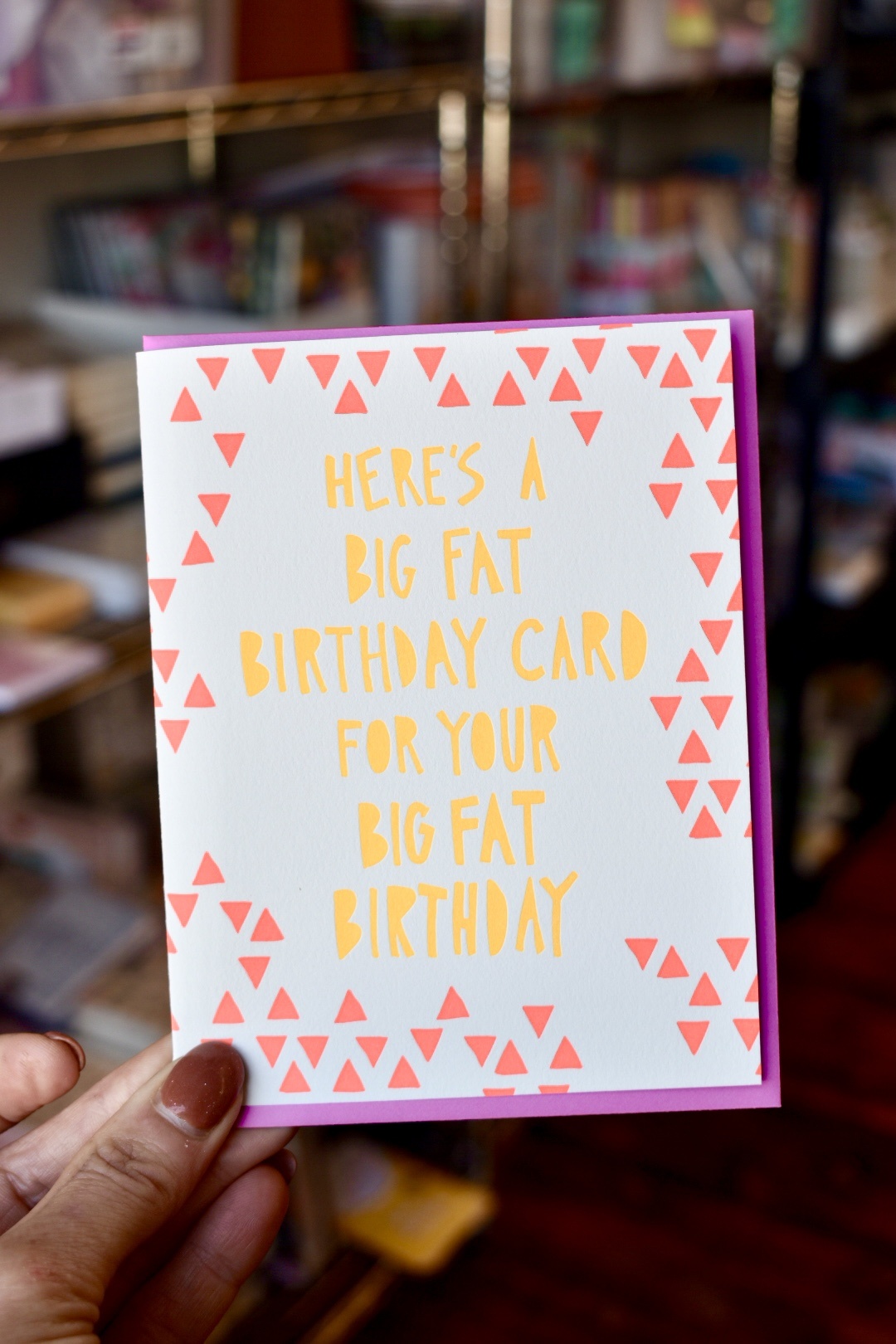 Gus and Ruby Letterpress - GR Big Fat Birthday Card