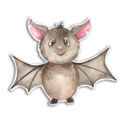 Gus and Ruby Letterpress - GR Gus and Ruby - Bat Halloween Die-Cut Sticker