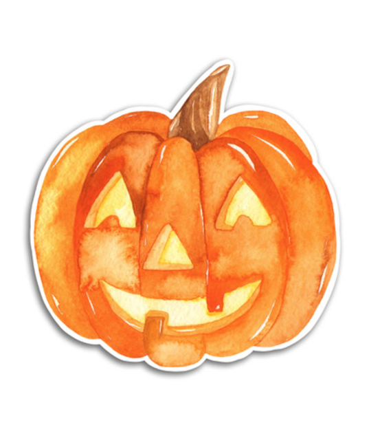 Gus and Ruby Letterpress - GR Gus and Ruby - Pumpkin Halloween Die-Cut Sticker