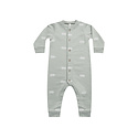 Rylee + Cru - RC RC BA - Clouds Button Down Jumpsuit in Blue Fog