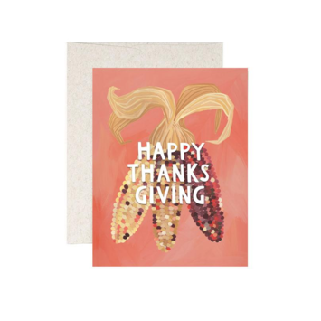 One Canoe Two Letterpress - OC Thanksgiving Corn Card