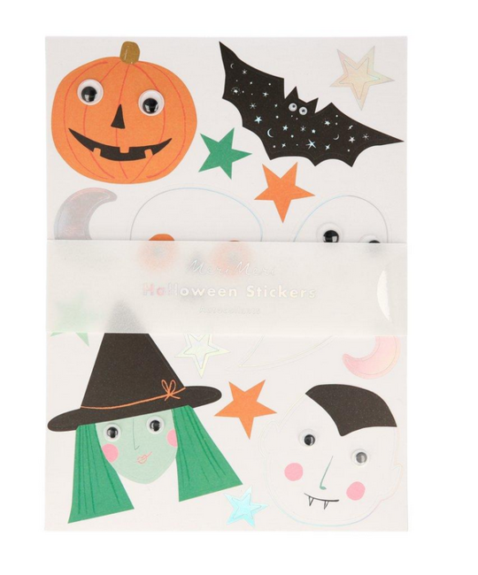 Meri Meri - MEM Halloween Motif Sticker Sheets, Set of 5 Sheets