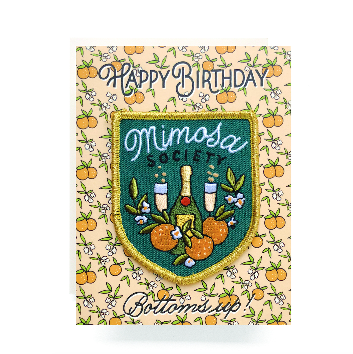 Antiquaria - AN Mimosa Birthday Card + Patch