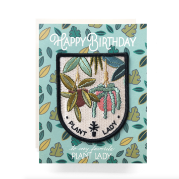 Antiquaria - AN Plant Lady Birthday Card + Patch